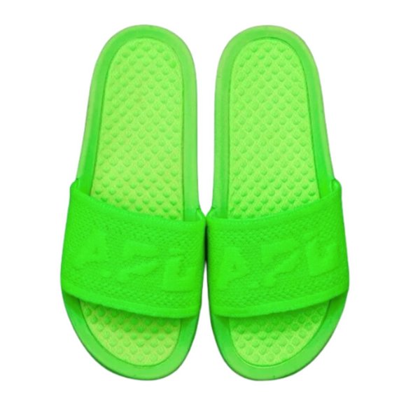 APL Other - APL TechLoom Slide Sandals Bliss Slides Big Logo NEON GREEN SZ 14 NEW!!